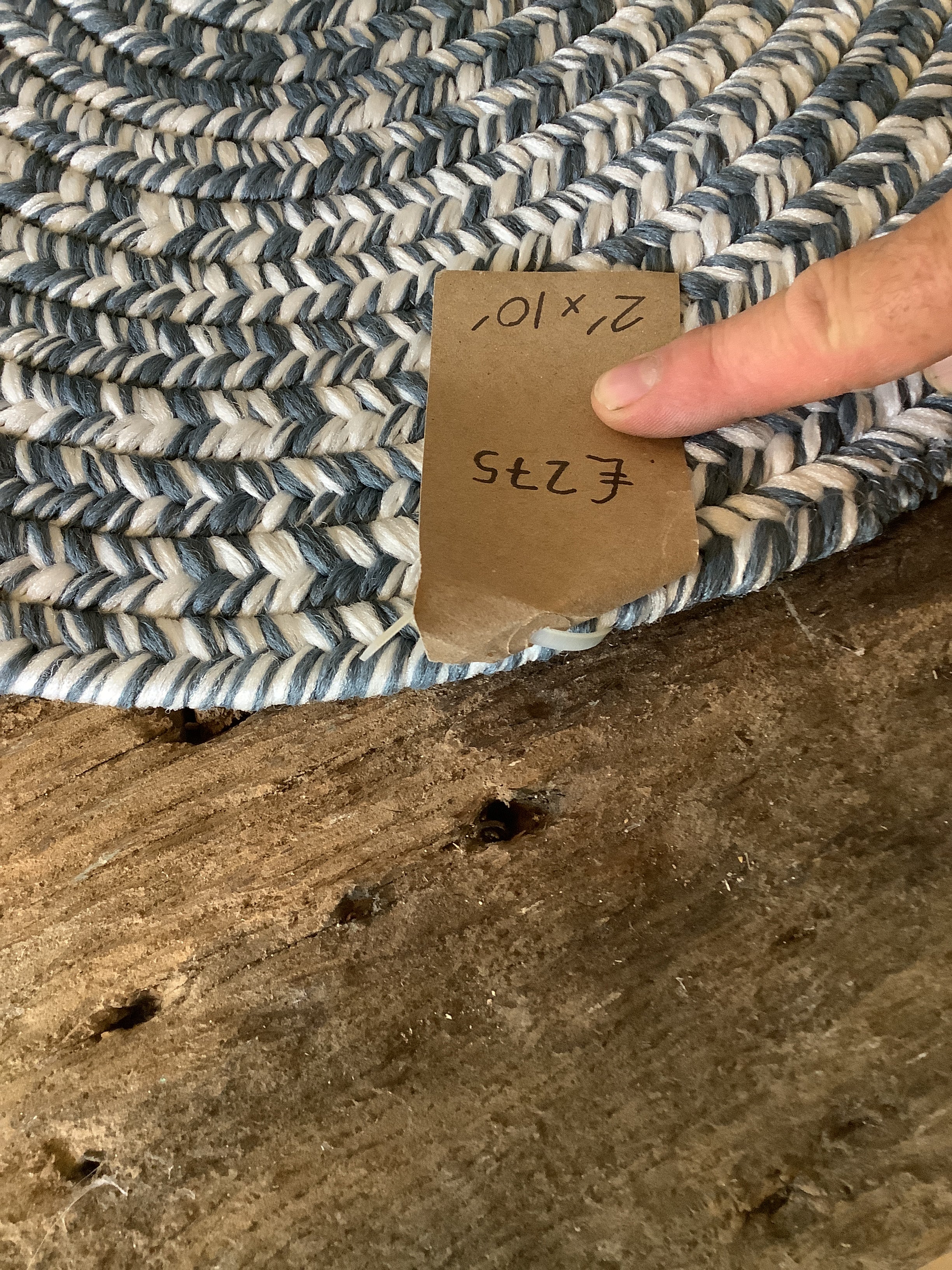 Braided Rug Oval 2x10 No.40 
