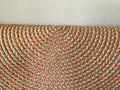 Braided Rug Round 4` Sunbrella Orange 1