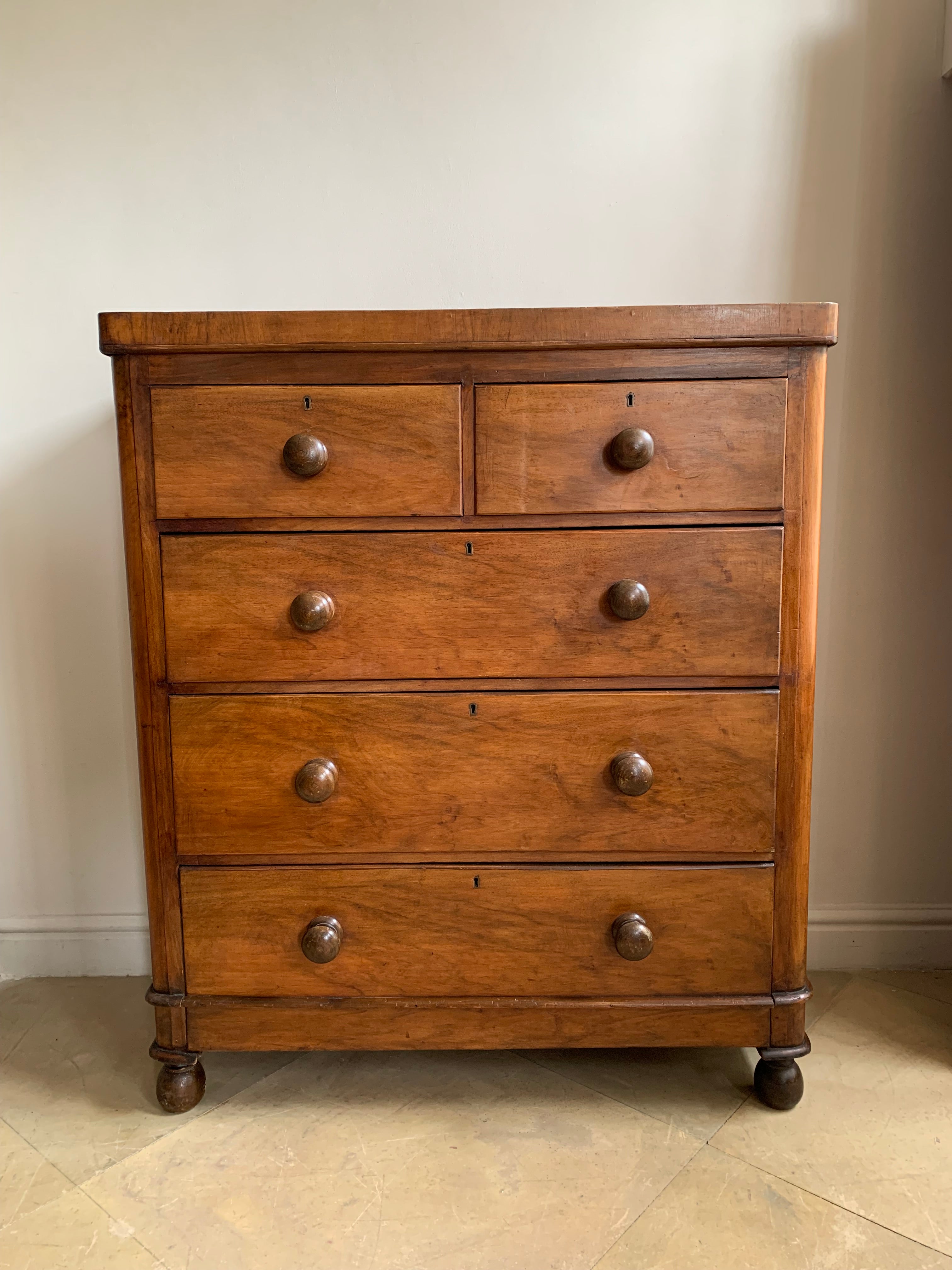 Antique Chest of Drawers 19th Century Mahogany