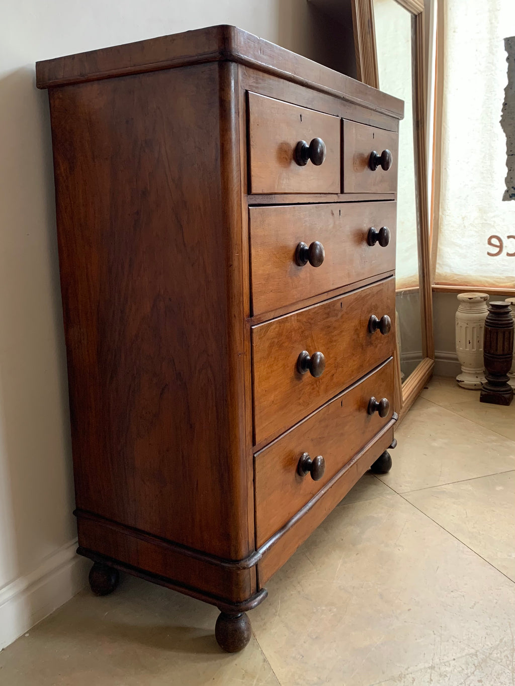 Antique Chest of Drawers 19th Century Mahogany